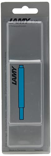LAMY Hangsell T10 Tintenpatronen für Füllfederhalter, Türkis, 5 Stück LAMY Hangsell T10 Tintenpatronen für Füllfederhalter, Türkis, 5 Stück von Lamy