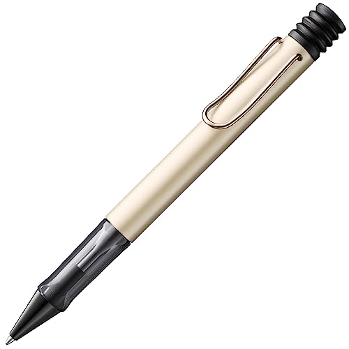 LAMY Lx Kugelschreiber 258 – Kuli aus Aluminium in der Farbe Palladium mit transparentem Griffstück und veredeltem Metallclip – Mit Großraummine – Strichbreite M von Lamy