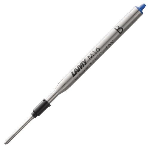 LAMY M16 Kugelschreiber-Großraummine aus Metall - Original Ersatzmine für alle Lamy Kugelschreiber Modelle - dokumentenecht - Strichbreite Breit in Tintenfarbe blau LAMY M16 Kugelschreiber-Großraummine aus Metall - Original Ersatzmine für alle Lamy Kugelschreiber Modelle - dokumentenecht - Strichbreite Breit in Tintenfarbe blau von Lamy