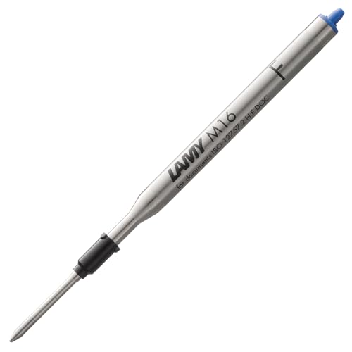 LAMY M16 Kugelschreiber-Großraummine aus Metall - Original Ersatzmine für alle Lamy Kugelschreiber Modelle - dokumentenecht - Strichbreite Fein in Tintenfarbe blau LAMY M16 Kugelschreiber-Großraummine aus Metall - Original Ersatzmine für alle Lamy Kugelschreiber Modelle - dokumentenecht - Strichbreite Fein in Tintenfarbe blau von Lamy