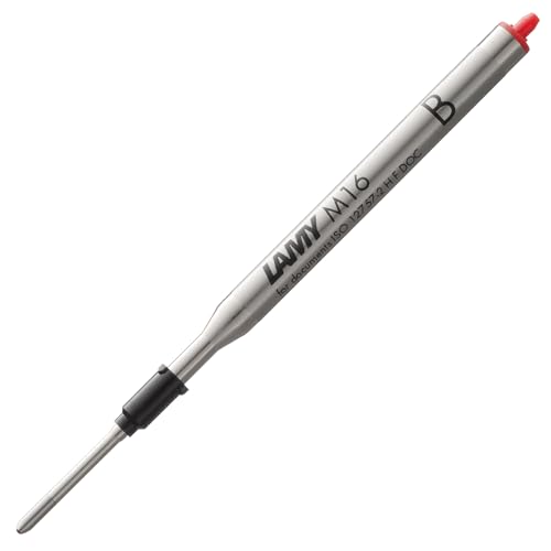 LAMY M16 Kugelschreiber-Großraummine aus Metall - Original Ersatzmine für alle Lamy Kugelschreiber Modelle - dokumentenecht - Strichbreite Breit in Tintenfarbe rot LAMY M16 Kugelschreiber-Großraummine aus Metall - Original Ersatzmine für alle Lamy Kugelschreiber Modelle - dokumentenecht - Strichbreite Breit in Tintenfarbe rot von Lamy