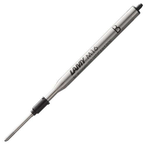 LAMY M16 Kugelschreiber-Großraummine aus Metall - Original Ersatzmine für alle Lamy Kugelschreiber Modelle - dokumentenecht - Strichbreite Breit in Tintenfarbe schwarz LAMY M16 Kugelschreiber-Großraummine aus Metall - Original Ersatzmine für alle Lamy Kugelschreiber Modelle - dokumentenecht - Strichbreite Breit in Tintenfarbe schwarz von Lamy