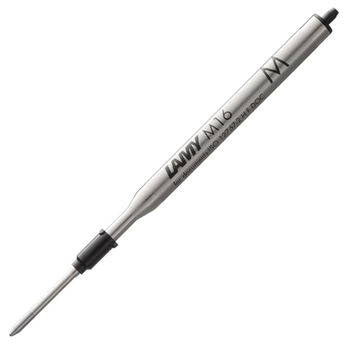 LAMY M16 Kugelschreiber-Großraummine aus Metall - Original Ersatzmine für alle Lamy Kugelschreiber Modelle - dokumentenecht - Strichbreite Mittel in Tintenfarbe schwarz LAMY M16 Kugelschreiber-Großraummine aus Metall - Original Ersatzmine für alle Lamy Kugelschreiber Modelle - dokumentenecht - Strichbreite Mittel in Tintenfarbe schwarz von Lamy