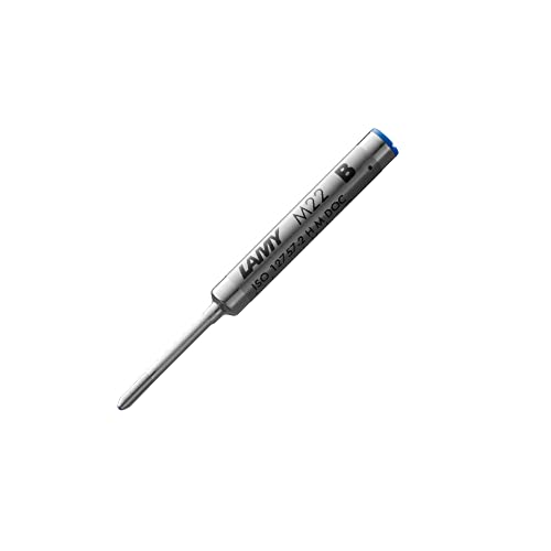 LAMY M 22 Mine 802 – Kugelschreiber-Mine aus Metall in der Farbe Blau – Strichbreite B LAMY M 22 Mine 802 – Kugelschreiber-Mine aus Metall in der Farbe Blau – Strichbreite B von Lamy