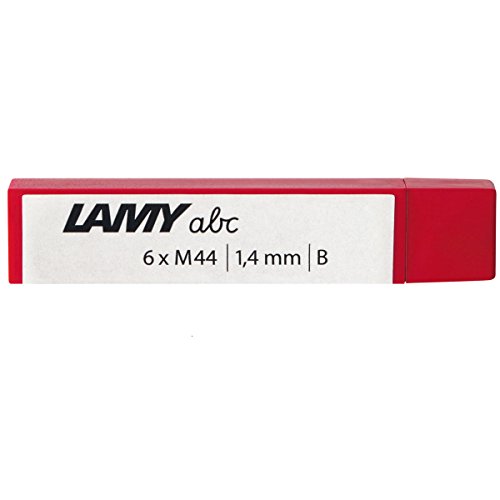 Lamy 1219666 M 44 Mine 813 – Bleistiftminen in Schreibfarbe schwarz und Minenhärte B (6 Stück) - Strichbreite 1,4 mm von Lamy