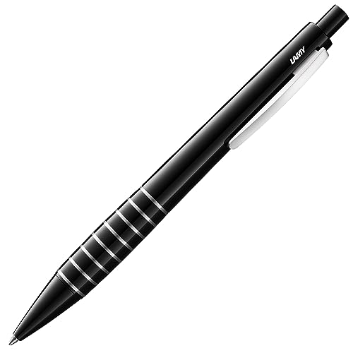 LAMY accent Kugelschreiber 298 – Kuli mit schwarzem Brilliant Lack-Finish und austauschbarem Schwarz-Diamantiertem Griffstück – Mit Großraummine – Strichbreite M LAMY accent Kugelschreiber 298 – Kuli mit schwarzem Brilliant Lack-Finish und austauschbarem Schwarz-Diamantiertem Griffstück – Mit Großraummine – Strichbreite M von Lamy