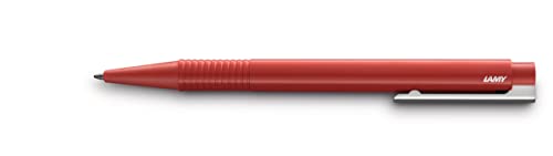 LAMY logo Kugelschreiber 204 – Kuli aus bruchfestem Kunststoff in der Farbe Rot mit integrierter Clip-Drücker-Einheit – Mit Großraummine – Strichbreite B LAMY logo Kugelschreiber 204 – Kuli aus bruchfestem Kunststoff in der Farbe Rot mit integrierter Clip-Drücker-Einheit – Mit Großraummine – Strichbreite B von Lamy