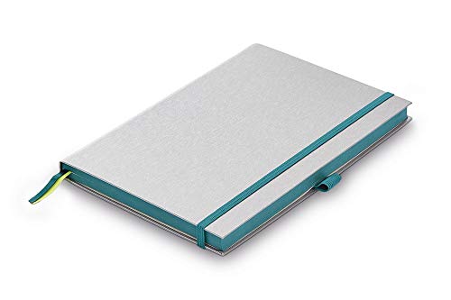 LAMY paper Hardcover A5 Notizbuch 810 - Format DIN A5(145 x 210 mm) in der Farbe Turmaline mit Lamy-Lineatur, 192 Seiten und elastischem Verschlussband von Lamy