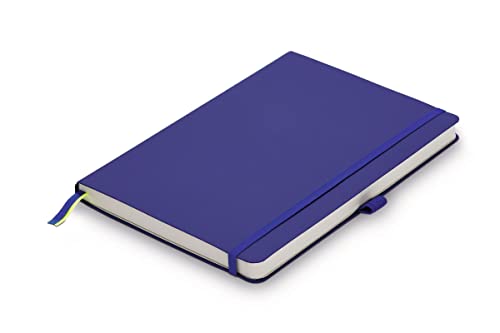 LAMY paper Softcover A5 Notizbuch 810 – Format DIN A5 (145 x 210 mm) in blau mit Lamy-Lineatur, 192 Seiten und elastischem Verschlussband von Lamy