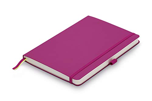 LAMY paper Softcover A5 Notizbuch 810 – Format DIN A5 (145 x 210 mm) in pink mit Lamy-Lineatur, 192 Seiten und elastischem Verschlussband von Lamy