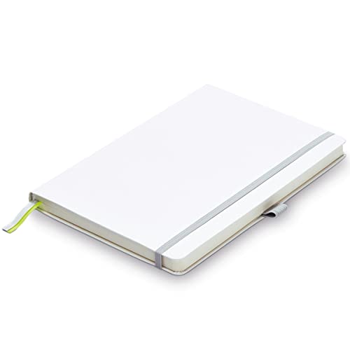 LAMY paper Softcover A6 Notizbuch 810 – Format DIN A6 (102 x 144 mm) in Weiß mit Lamy-Lineatur, 192 Seiten und elastischem Verschlussband von Lamy