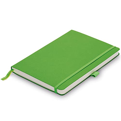 LAMY paper Softcover A6 Notizbuch 810 – Format DIN A6 (102 x 144 mm) in grün mit Lamy-Lineatur, 192 Seiten und elastischem Verschlussband von Lamy