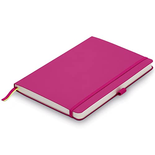 LAMY paper Softcover A6 Notizbuch 810 – Format DIN A6 (102 x 144 mm) in pink mit Lamy-Lineatur, 192 Seiten und elastischem Verschlussband von Lamy