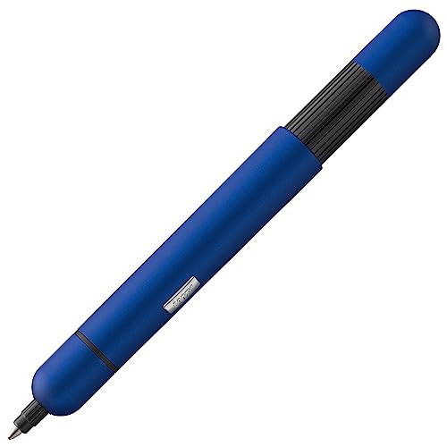 LAMY pico Kugelschreiber 288 – Innovativer Kuli aus Metall in der Farbe Imperial-Blau, mit Druckmechanik – Mit Großraummine – Strichbreite M, 1 Stück (1er Pack) von Lamy