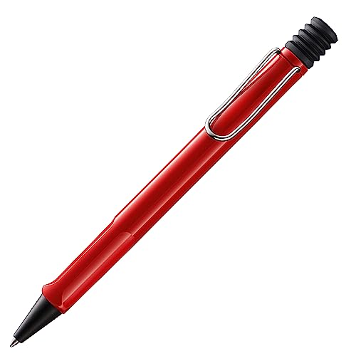LAMY safari Kugelschreiber 216 – Moderner Kuli in der Farbe Rot mit Griffmulden, verchromtem Metallclip und zeitlosem... von Lamy