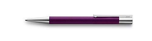LAMY scala Kugelschreiber 279 – Kuli aus Edelstahl mit Drehmechanik in der Farbe Dunkellila mit integrierter Clip-Drü... von Lamy