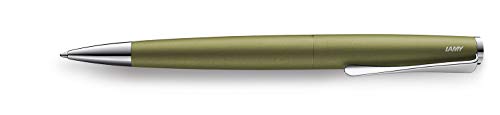 LAMY studio Kugelschreiber 266 – Zeitloser Kuli in der Farbe Olive aus rostfreiem Edelstahl und propellerförmigem Cli... von Lamy