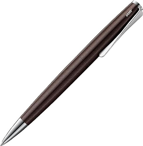 LAMY studio Kugelschreiber 269 - Zeitloser Kuli in der Farbe Dunkelbraun aus rostfreiem Edelstahl und propellerförmigem Clip- Stichbreite M von Lamy