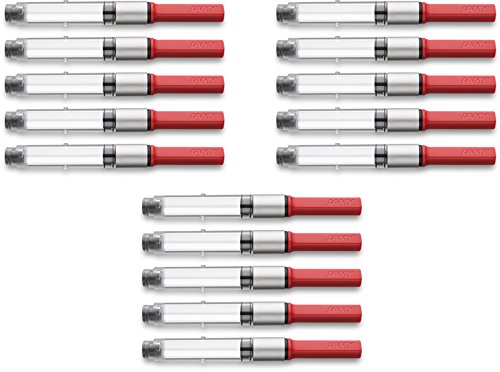 Lamy 1324763 Konverter Z28 für Füllfederhalter (ehemals Z24) (15 Stück, Z24/Z28) von Lamy