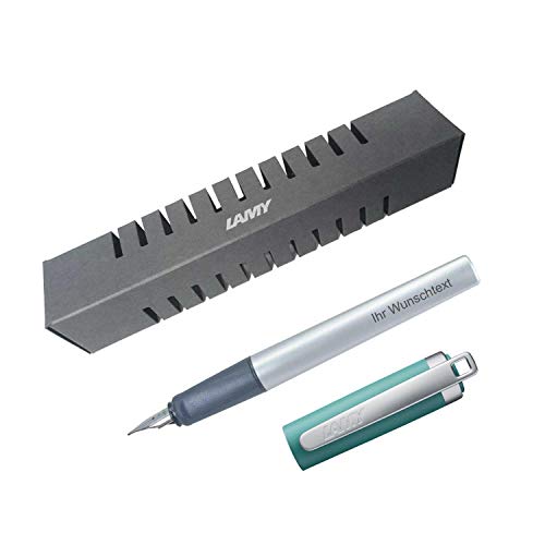 Lamy Füllfederhalter nexx M, Modell 94, Farbe opal green, Feder M, inkl. Laser-Gravur von Lamy