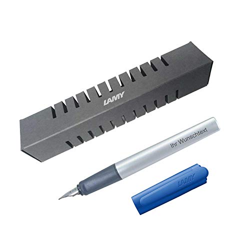 Lamy Füllfederhalter nexx Modell 87, Farbe blue (blau), Feder M, inkl. Laser-Gravur von Lamy