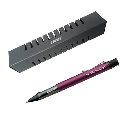 Lamy Kugelschreiber Al-star Modell 229, inkl. Laser-Gravur, Farbe dunkelviolett (black purple) von Lamy