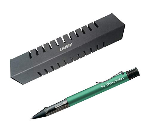Lamy Kugelschreiber Al-star Modell 232, inkl. Laser-Gravur, Farbe blaugrün (bluegreen) von Lamy
