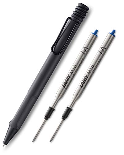 Lamy Kugelschreiber Safari, Umbra ABS-Kunststoff mit Bronzedrahtclip (1 Safari + 2 Minen, A) von Lamy