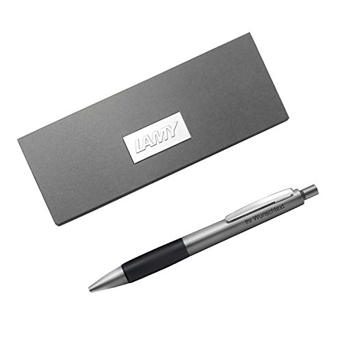 Lamy Kugelschreiber accent Al KK Modell 296, inkl. Gravur, Farbe Aluminium/Schwarz von Lamy