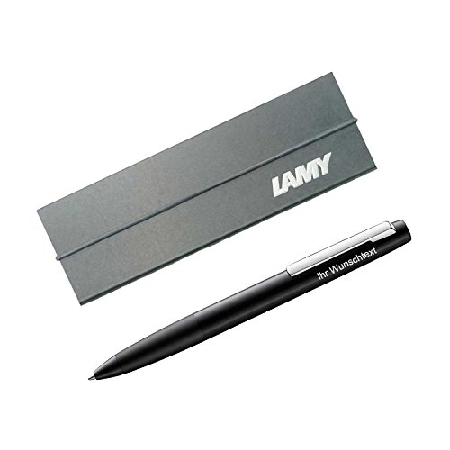 Lamy Kugelschreiber aion Modell 277, inkl. Laser-Gravur, Farbe black (schwarz) von Lamy