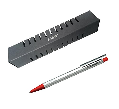 Lamy Kugelschreiber matt Logo Modell 205, Farbe rot inkl. Laser-Gravur von Lamy