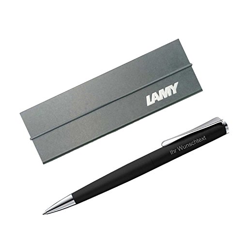 Lamy Kugelschreiber studio black Modell 267 inkl. Laser-Gravur, Farbe mattschwarz von Lamy