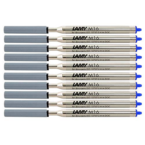 Lamy M16 Kugelschreiber-Großraummine, Strichbreite: F (10er Pack, Blau) von Lamy