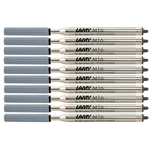 Lamy M16 Kugelschreiber-Großraummine, Strichbreite: F (10er Pack, Schwarz) von Lamy