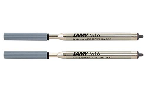 Lamy M16 Kugelschreiber-Großraummine, Strichbreite: F (2er Pack, Schwarz) von Lamy