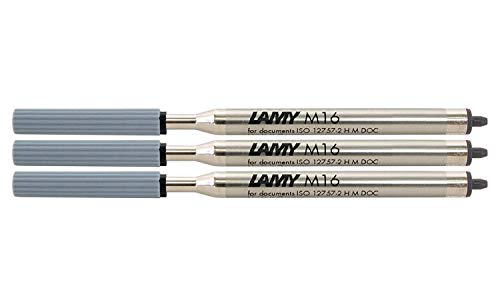 Lamy M16 Kugelschreiber-Großraummine, Strichbreite: F (3er Pack, Schwarz) von Lamy