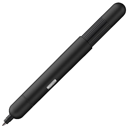 LAMY pico kleiner Taschen-Kugelschreiber 288 aus Metall im matten Lack-Finish in der Farbe schwarz mit Druckmechanik, inkl. Compactmine LAMY M 22 Strichbreite M in schwarz von Lamy