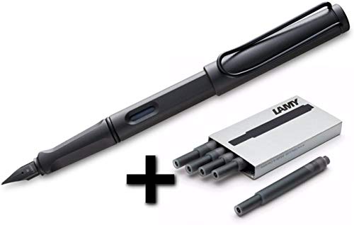 Lamy Sarari Füllfederhalter, Schwarz matt, mit 6 Tintenpatronen, Schwarz, Größe F Lamy Sarari Füllfederhalter, Schwarz matt, mit 6 Tintenpatronen, Schwarz, Größe F von Lamy