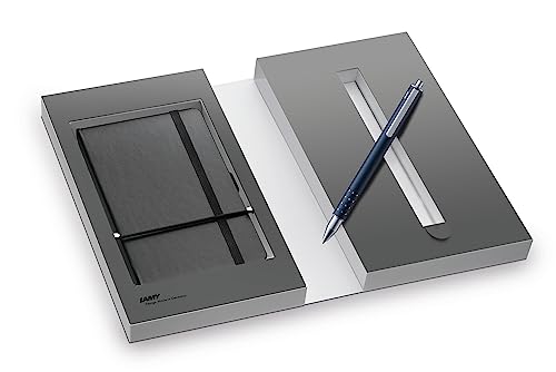 LAMY Set swift Tintenroller imperialblau paper Notizbuch DIN A6 Softcover schwarz - inkl. Geschenkverpackung von Lamy