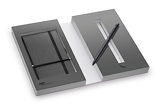LAMY Set swift Tintenroller schwarz paper Notizbuch DIN A6 Softcover schwarz - inkl. Geschenkverpackung, 1 stück (2er Pack) von Lamy