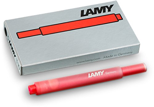 Lamy T10 Tintenpatronen Füllfederhalter Patronen (T10 Großraum Rot, 3er Pack) von Lamy