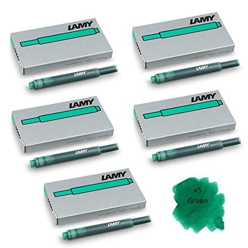 Lamy Vista Füllfederhalter Druckerpatronen T10 Refill Ersatz Nexx grün Pack Of 5 (25 Ink Cartridges) von Lamy