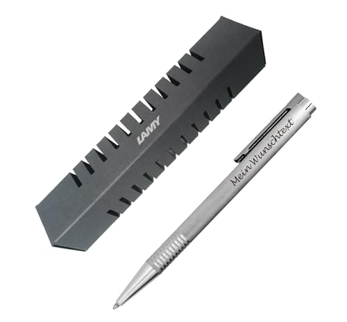 Lamy logo Kugelschreiber brushed 206 mit individueller Gravur und Geschenkverpackung von Lamy