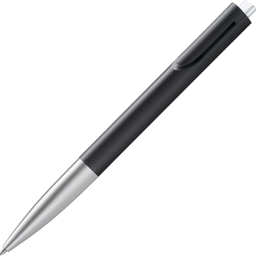 Lamy noto black-silver Kugelschreiber - puristischer Kuli mit Gehäuse aus Kunststoff in Dreiecksform - Clip entsteht aus der Gehäusekontur - inkl. Großraummine M 16 in Strichbreite M in schwarz Lamy noto black-silver Kugelschreiber - puristischer Kuli mit Gehäuse aus Kunststoff in Dreiecksform - Clip entsteht aus der Gehäusekontur - inkl. Großraummine M 16 in Strichbreite M in schwarz von Lamy