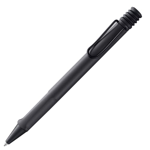 Lamy safari umbra Kugelschreiber - zeitlos klassicher Kuli mit ergonomischem Griff & robustem ASA-Kunststoff - inkl. Großraummine M 16 in Strichbreite M in schwarz von Lamy