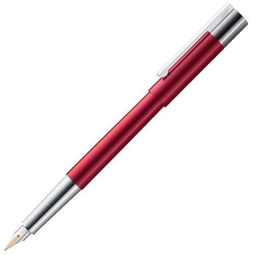 Lamy scala pianored Füller - puristischer Füllfederhalter in robustem Gehäuse aus Ganzmetall & Lack-Finish - 14kt.- Goldfeder in Strichbreite EF - inkl. Tintenpatrone T 10 blau - Rechtshänder Lamy scala pianored Füller - puristischer Füllfederhalter in robustem Gehäuse aus Ganzmetall & Lack-Finish - 14kt.- Goldfeder in Strichbreite EF - inkl. Tintenpatrone T 10 blau - Rechtshänder von Lamy