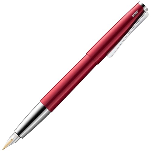 Lamy studio pianored Füller – universeller Füllfederhalter in elegantem Gehäuse aus Ganzmetall – 14 kt. Goldfeder, partiell platiniert & in Strichbreite OM – inkl. Tintenpatrone T 10 blau Lamy studio pianored Füller – universeller Füllfederhalter in elegantem Gehäuse aus Ganzmetall – 14 kt. Goldfeder, partiell platiniert & in Strichbreite OM – inkl. Tintenpatrone T 10 blau von Lamy