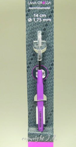 Häkelnadel Garnhäkelnadel von Lana Grossa Stärke 1,75 mm Länge 14 cm mit Griff Häkelnadel Garnhäkelnadel von Lana Grossa Stärke 1,75 mm Länge 14 cm mit Griff von Lana Grossa