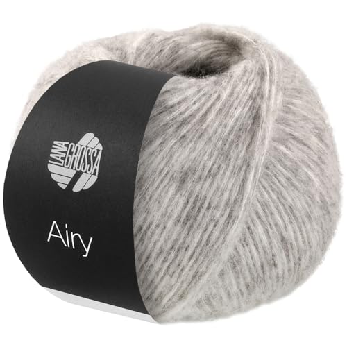 LANA GROSSA Airy | Flauschige Netzgarnstruktur aus 40% Baumwolle gefüllt mit 18% Merino- und 42% Baby Alpaka Fasern | 170m Garn Handstrickgarn | 50g Wolle zum Stricken & Häkeln | Weißgrau - 12 LANA GROSSA Airy | Flauschige Netzgarnstruktur aus 40% Baumwolle gefüllt mit 18% Merino- und 42% Baby Alpaka Fasern | 170m Garn Handstrickgarn | 50g Wolle zum Stricken & Häkeln | Weißgrau - 12 von Lana Grossa