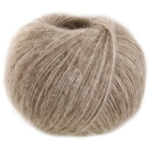 LANA GROSSA Alpaca Air II | Leichtes Schlauchgarn mit Baumwolle | Handstrickgarn aus 50% Alpaka (Baby), 27% Polyamid, 14% Baumwolle & 9% Schurwolle (Merino) | 50g Wolle, Stricken & Häkeln | 140m FB 26 von Lana Grossa